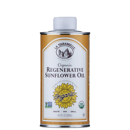 La Tourangelle, Organic Canola Oil, Expeller-Pressed Non-GMO Canola Seeds, Pesticide and Chemical Free, High Heat Neutral Cooking Oil, 16.9 Fl Oz