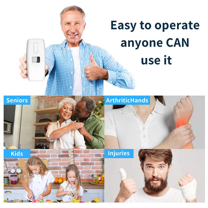 Electric Can Opener with LED Display, USB Rechargeable Electric Can Opener for Seniors & Arthritis, One-Touch Automatic Can Opener, Hands-Free, Smooth Edge, Compact, Cordless