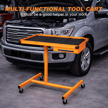 A A IN Heavy Duty Adjustable Work Table with Drawers, for Garages, Repair Shops and DIY, Portable. 220 Pounds Capacity.