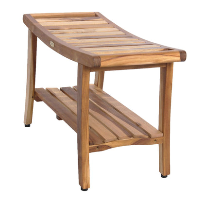 Harmony Teak Bench with Protective Teak Cleaner
