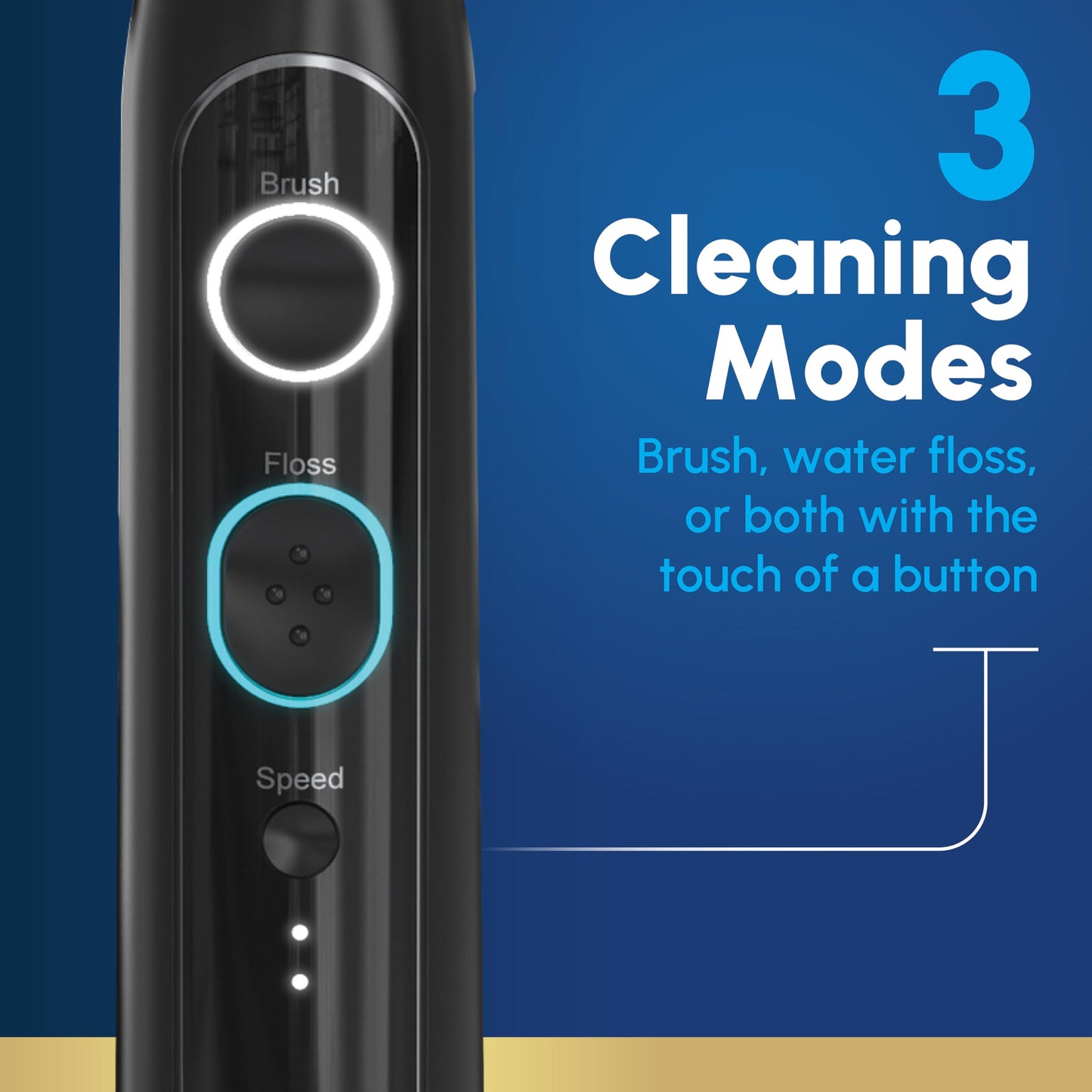 Waterpik Sonic-Fusion 2.0 Professional Flossing Electric Toothbrush with Water Flosser Combo In One, Black SF-04, Packaging May Vary