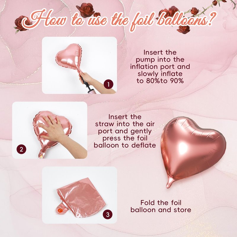 Rose Gold Birthday Decorations, Rose Gold Pink Nude Balloons Happy Birthday Banner Rose Gold Tablecloth Backdrop for Happy Birthday Decorations for Women Adults