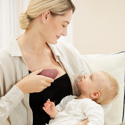 Momcozy Warming Lactation Massager - 2-in-1 Soft Breast Massager with Heat & Vibration for Improved Milk Flow