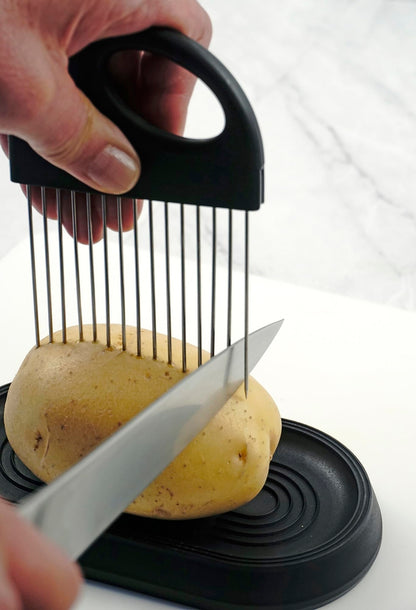 RSVP International Hasselback Potato Guide, One size, Black