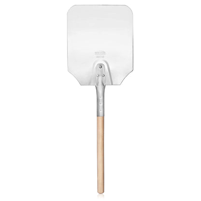 New Star Foodservice 50219 Aluminum Pizza Peel, Wooden Handle, 9 x 11 inch Blade, 26 inch overall