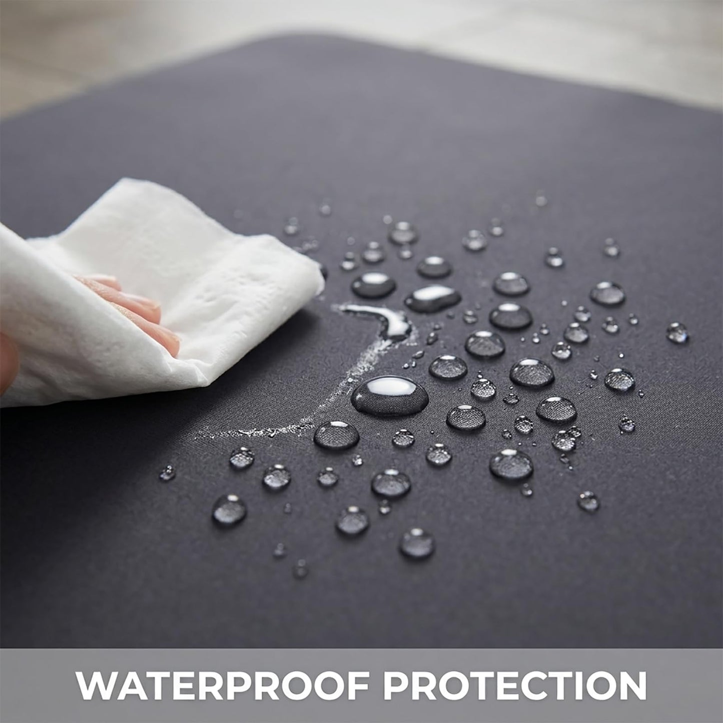 Splat Mat for Under High Chair/Arts/Crafts, WOMUMON Washable Spill Mat Waterproof Anti-Slip Floor Protector Splash Mat, Messy Mat and Table Cloth
