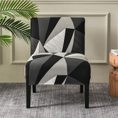 lihuitong Armless 2 Armless Armless 02) Chair Slipcover Pieces Printed Accent Chair Cover Stretch Spandex Slipper Chair