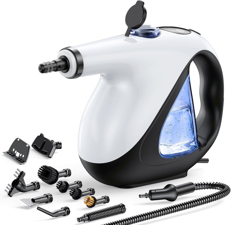 ADICOM Handheld Steam Cleaner for Home 3s Instant Heat-Up No Need to Wait, Upgrade 2 LB Light Weight Easy Refill Portable Steamer Cleaner for Furniture Couch Grout Walls Kitchenware Cleaning