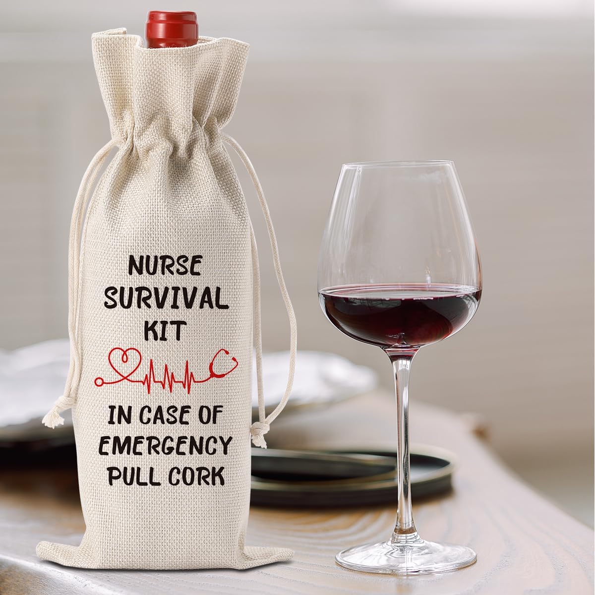 Nurses Gifts for Women Wine Bag, Cool Gifts for Nurses, Nurses Day Wine Bag, Retirement Appreciation Birthday