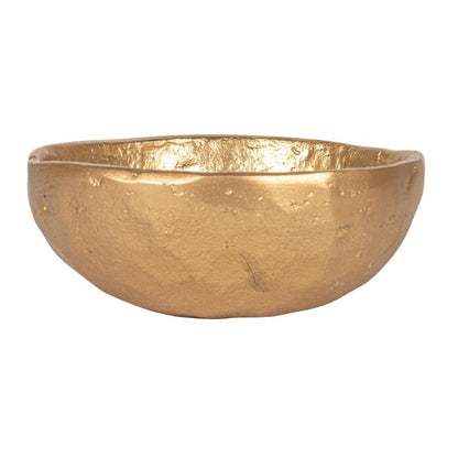 Gold Decorative Cast Aluminum Bowls (Set of 3 Sizes)
