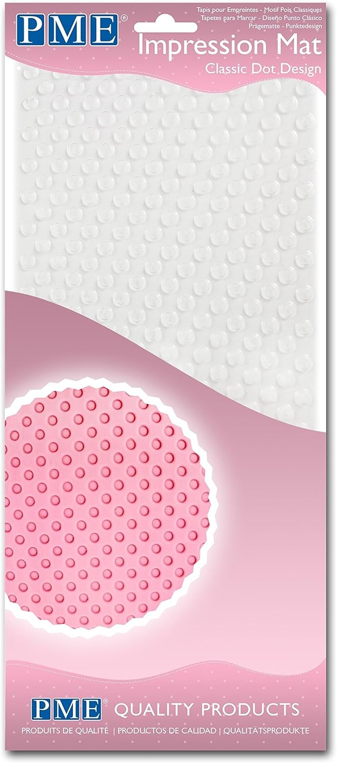 PME Classic Dot Design Impression Mat for Cake Decorating