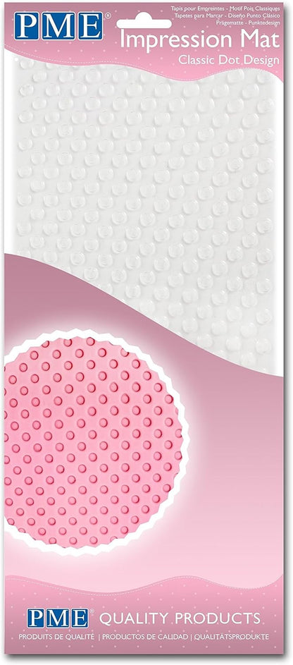 PME Classic Dot Design Impression Mat for Cake Decorating