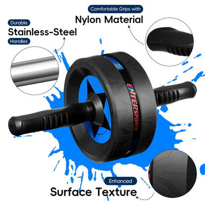Ab Roller Wheel for Abs Workout - Abdominal Exercise Equipment with 2 Knee Pads for Home Gym, Core Strength Training, Fitness Equipment for Men & Women