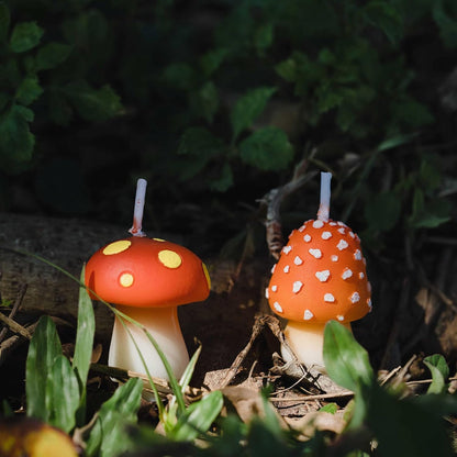 Birthday Mushroom Candles for Party Supplies and Wedding Favor