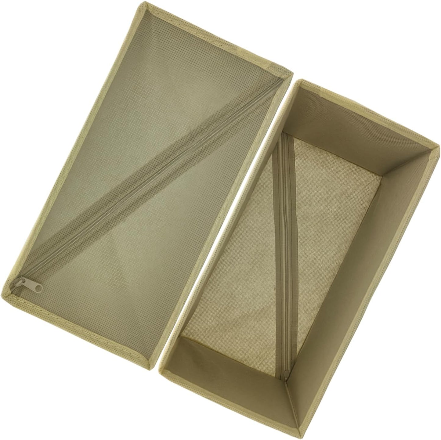 Drawer Organizer for Clothes, Set of 3 Storage Boxes, Sock and Underwear Organizer Dividers for Closet Dresser Drawers