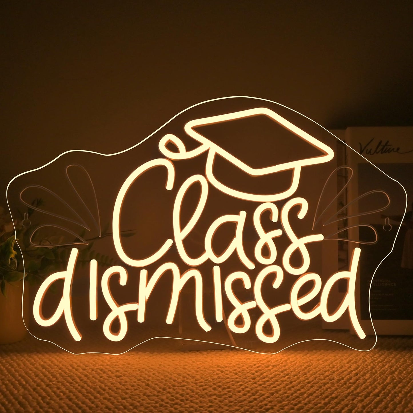 NOSUN This is Our Happy Place Neon Sign Happy Place Neon Signs for Wall Decor Dimmable Warm White LED Signs for Bedroom Classroom Man Cave Home Bar Birthday Party Game Zone Decor Neon Classroom Sign
