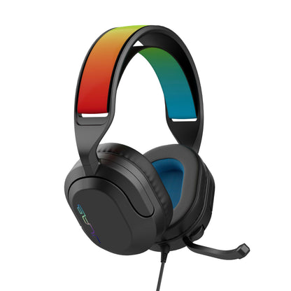 JLab Nightfall Gaming Headset with Near-Field Directional Flip-to-Mute Rotating Boom Mic, 50mm Drivers and Sound Isolating Inner Shelf, Wired 3.5mm for PC, PS5, PS4, Xbox Series X/S, Xbox one, Switch