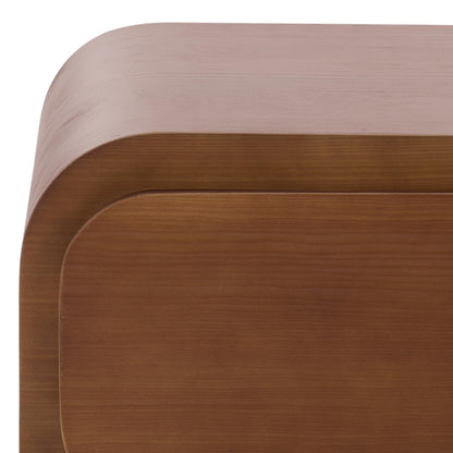 SAFAVIEH Couture Collection - Herald Brown 2-Drawer Wood Nightstand, Modern Bedroom Storage, Fully Assembled (SFV5546A)