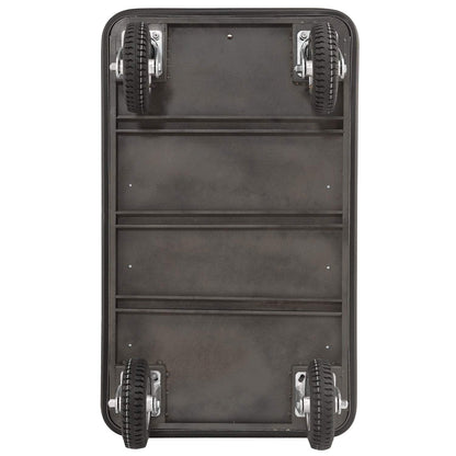 Global Industrial Silver Stainless Steel Bellman Cart Curved Uprights 8" Pneumatic Casters, 41-1/4"L x 24" W x 75" H, Hotel Luggage Cart for Commercial Use, Condos, Resorts