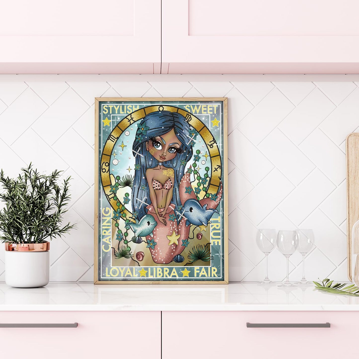 DIAMOND DOTZ Libra Diamond Painting Kits for Adults - Diamond Art Kits a Relaxing Creative Craft Kit with Dotz Gems 15.8x11.8