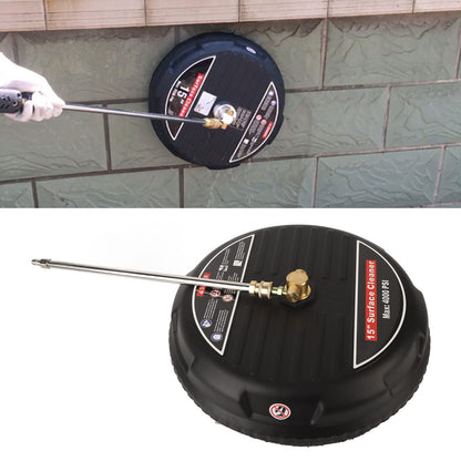 TRELVEX 15inch Pressure Washer Surface Cleaner with Connecting Rod, Quick Connector, Power Washer Attachment 4000 PSI, Defult