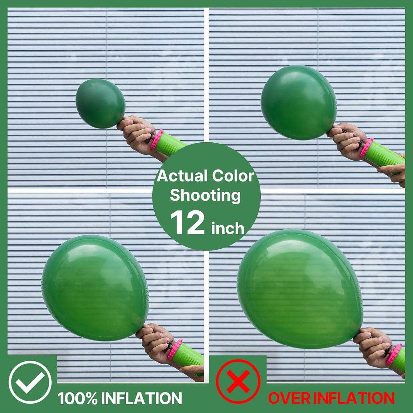 PartyWoo Hunter Green & Red Balloon Arch Kit - 140pcs in 5, 10, 12, & 18 Inch Sizes for Festive Celebrations