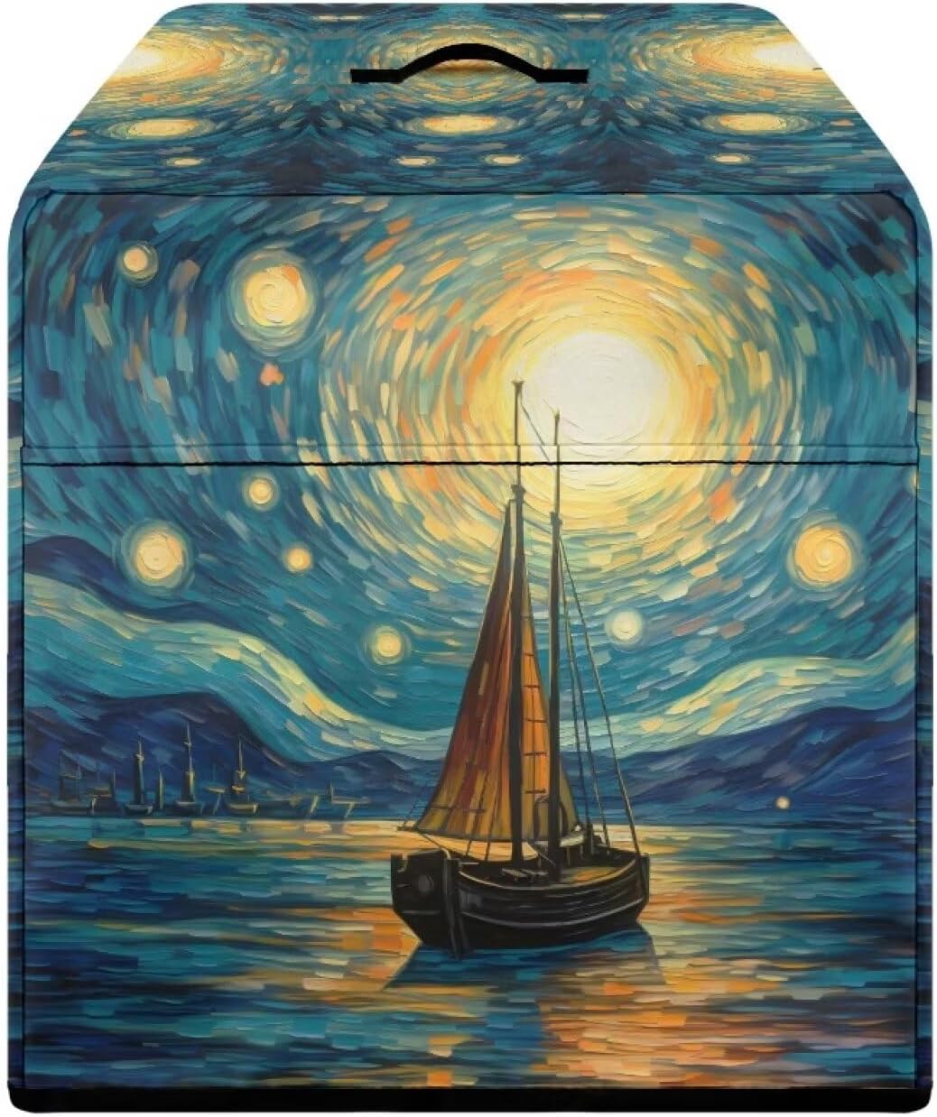 Starry Sky Blue Meat Slicer Cover for Kitchen Appliances, Dust Cover for Home Meat Bags, Women Home Decor