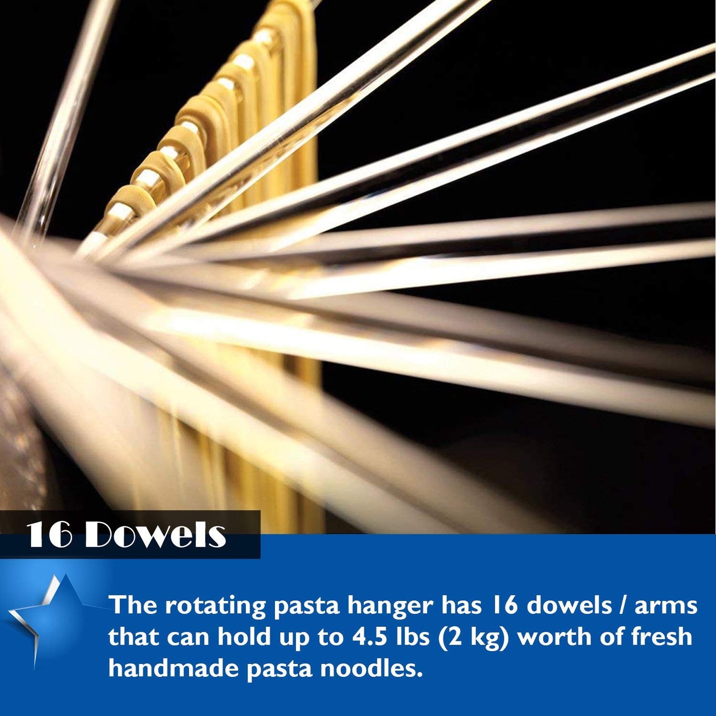 Hicook Pasta Drying Rack Collapsible Spaghetti Dryer Stand Noodles Drying Holder Hanging Rack Tall Spaghetti Noodle Dryer Stand Pasta-Tree