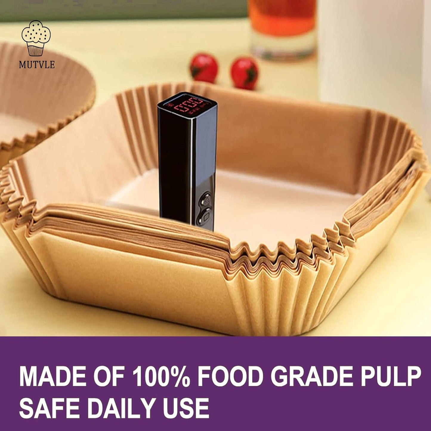 Ninja | Air Fryer Liners Disposable - 260 PCS Accessories for 4 QT & 6 Cup Ninja Crispy Air Fryer