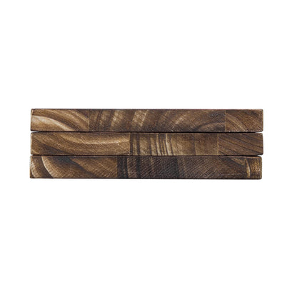 Multifunction Unfinished Wood, Wood for Crafts, Signs, Wall Decorations, Storage Shelves, 16.5" x 5.9" x 0.59", Set of 3, Carbonized Black, Blank Wood Signs for Front Door
