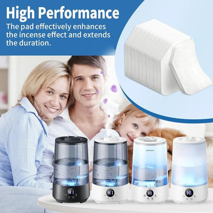Homvana 50 Pack Unscented Humidifier Aroma Pads - Replacement Filters for 3.6L Cool Mist Humidifiers