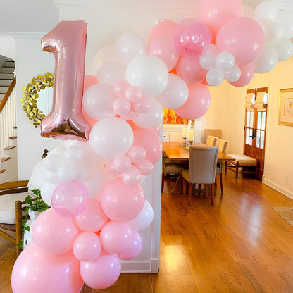 Voircoloria Light Pink Balloon Garland Kit - 90 Pack in Various Sizes for Birthday Parties, Baby Showers & Weddings