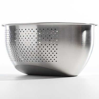 Rice Washer Strainer Bowl, Stainless Steel Quinoa Washing Bowl With Side Drainers Colander for Cleaning Rinsing Fruits, Vegetables, and Beans - Versatile Kitchen Tool