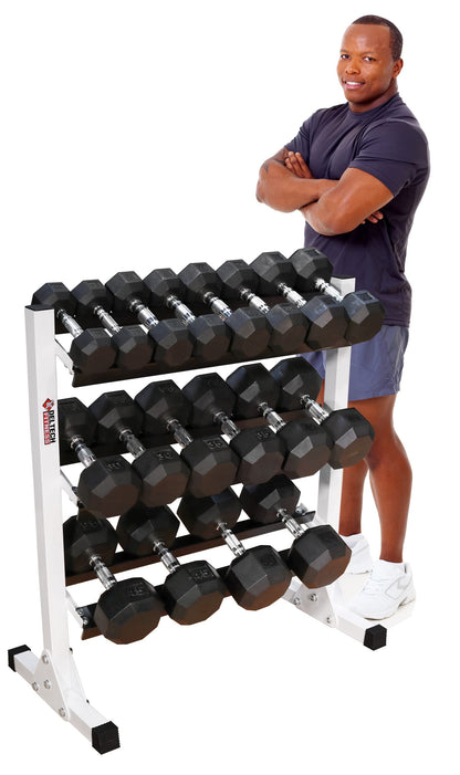 DF515- Three Tier 36" Dumbbell Rack by Deltech Fitness