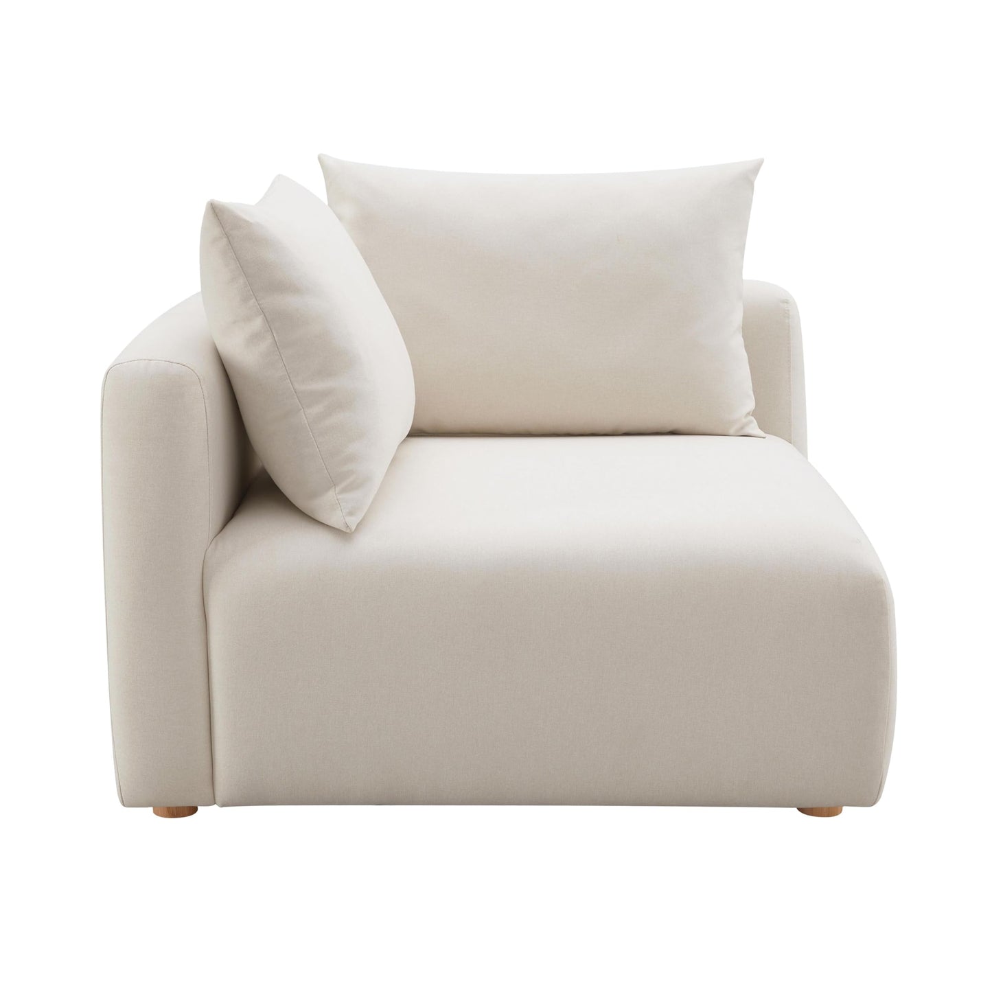 Tov Furniture Hangover Cream Linen Modular Corner Chair