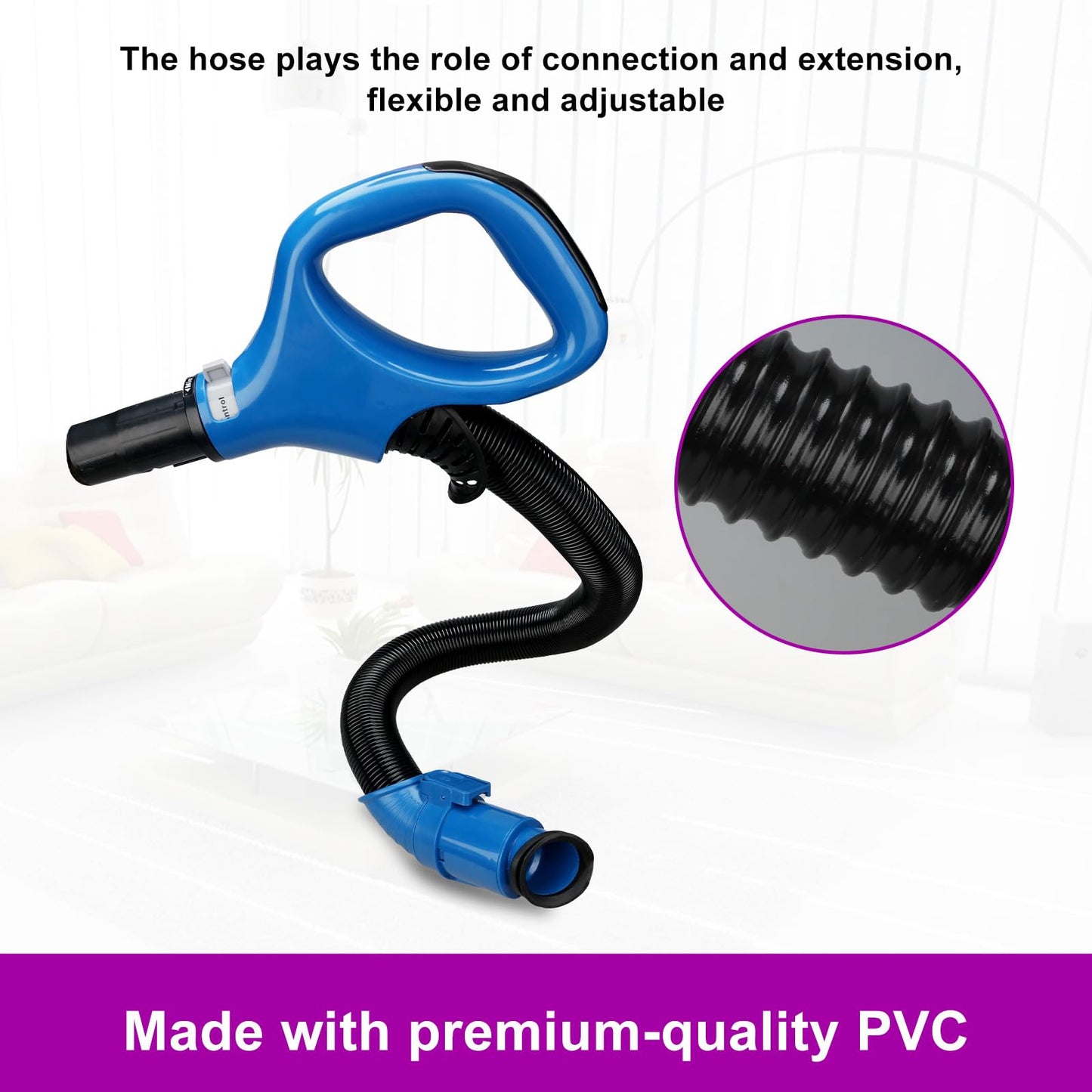 ZU560 Replacement Hoses Handle for Shark Navigator Rotator Lift-Away Upright Vacuum Models (ZU560 Blue) ZU561 ZU562 (UV725 Gray) UV650 CU520, Shark Vacuum Replacement Parts