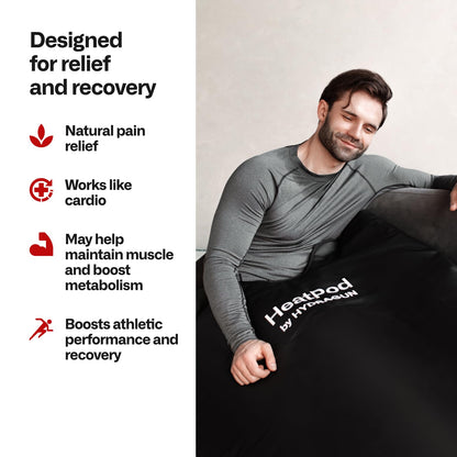 HYDRAGUN HeatPod Infrared Sauna Blanket for Well-Being and Detox - Relax Your Body & Mind - Personal Sauna, Portable Sauna for Home