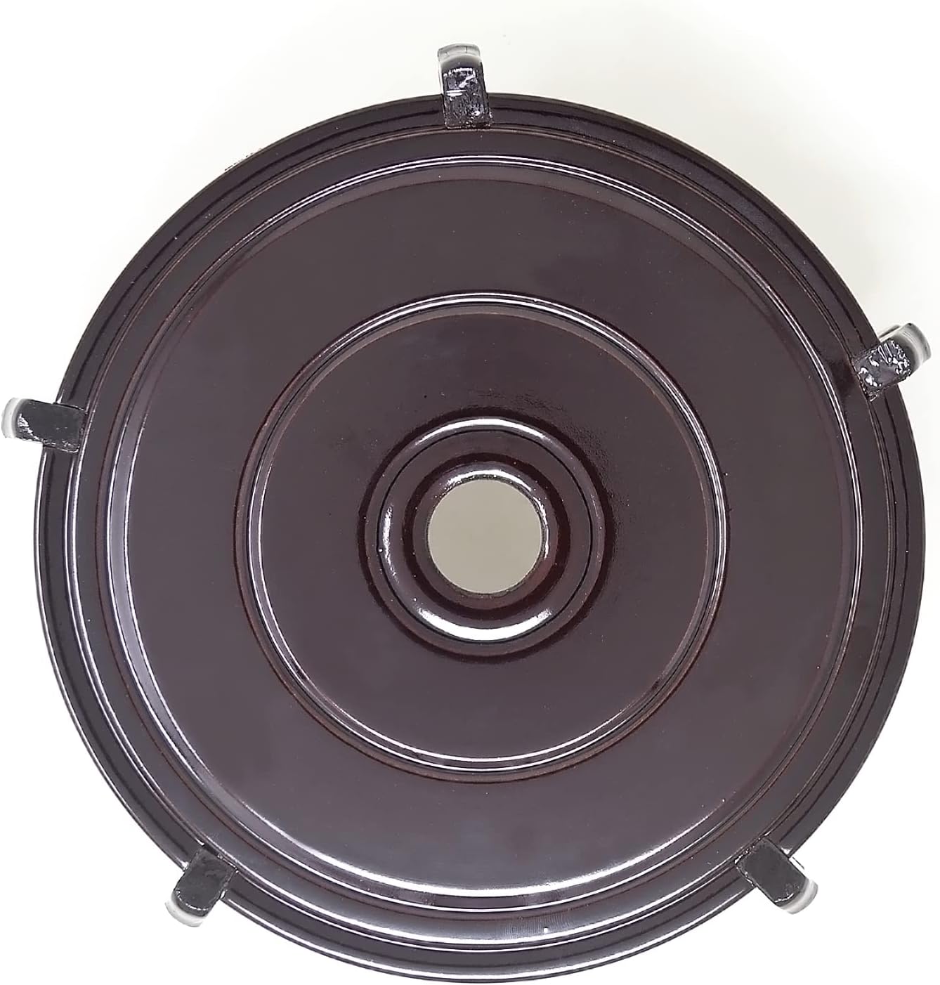 fengshuisale (4 Inch) Feng Shui Chinese Wooden Fishbowl Planter Display Stand