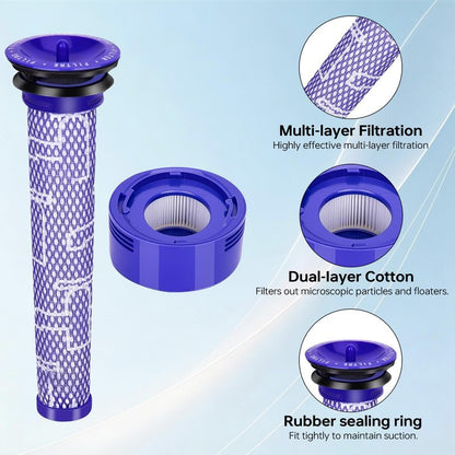 Ryvina V7 V8 Filter Replacement for Dyson V7 V8, #965661-01 967478-01