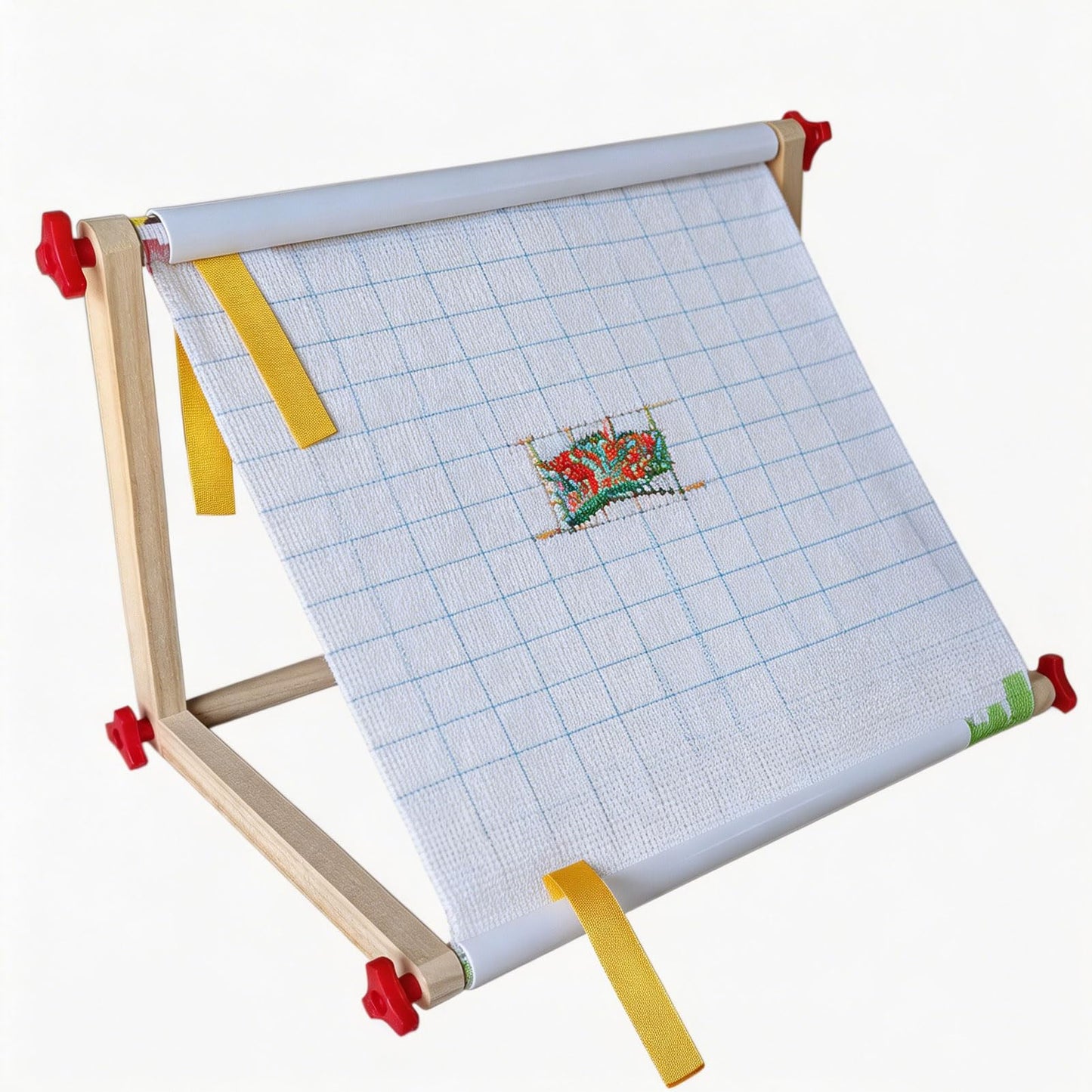 Wooden Cross Stitch Frame & Embroidery Stand with Adjustable Multi-Function Clip, Lap or Table Holder for Needlepoint, Quilting, Craft Supplies