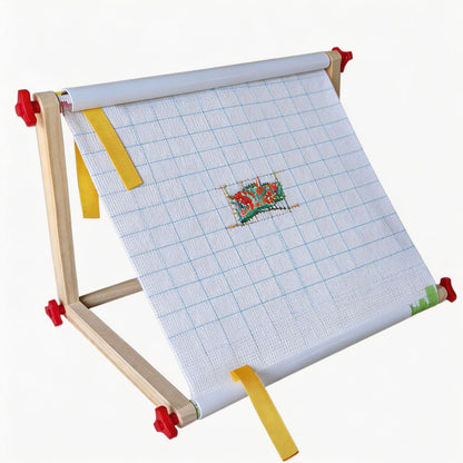 Wooden Cross Stitch Frame & Embroidery Stand with Adjustable Multi-Function Clip, Lap or Table Holder for Needlepoint, Quilting, Craft Supplies