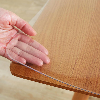 Clear Table Protector 2mm Thick - 24 x 24 Inch Clear Cover, Plastic Desk Mat for Coffee Table, Writing Desk, Dining Room