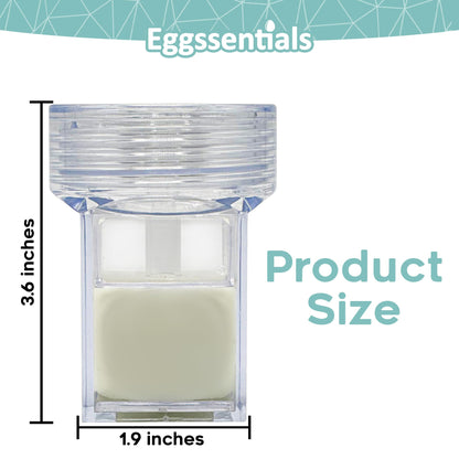 Eggssentials Square Egg Mold - Hard Boiled Egg Maker - Pack of 6 - Transparent Silicone