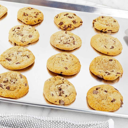 Restaurantware Met Lux Heavy-Duty 18 x 26 Inch Baking Sheet - Perfect for Cookies, Pastries & Pizzas