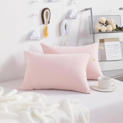 13"x18" NTBAY Toddler Pillows, Down Alternative Pillows, Machine Washable - Soft and Breathable Travel Small Pillows