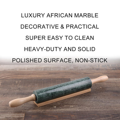 Koville Marble Rolling Pin, Non-Stick Stone Dough Roller, Rolling Pin for Baking,Pasta, Dumpling, Ravioli, Fondant,Pie Crust, Kitchen Baking Pastry Tools