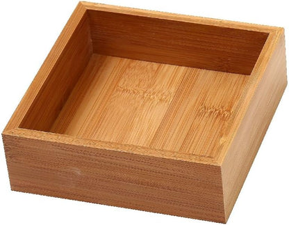 YBM Home Kitchen Drawer Organizer Storage Box, Bamboo, 6x6x2 Inch, 1 Each