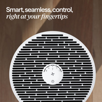 BLUEAIR Purifier for Bedroom - Mini Restful - Sunrise Clock with HEPASilent Filtration and Wake Up Light - Cleans Air and Supports Circadian Rhythm - USB-C and App Connectivity