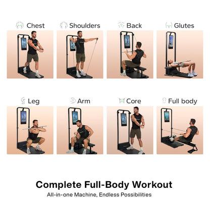 Speediance Home Gym, Smart AI-Powered Multi-Functional Smith Machine for Full Body Strength Training, All-in-one Gym Equipment, Digital Weight System, Workout Station, Squat Rack, Gym Monster 2