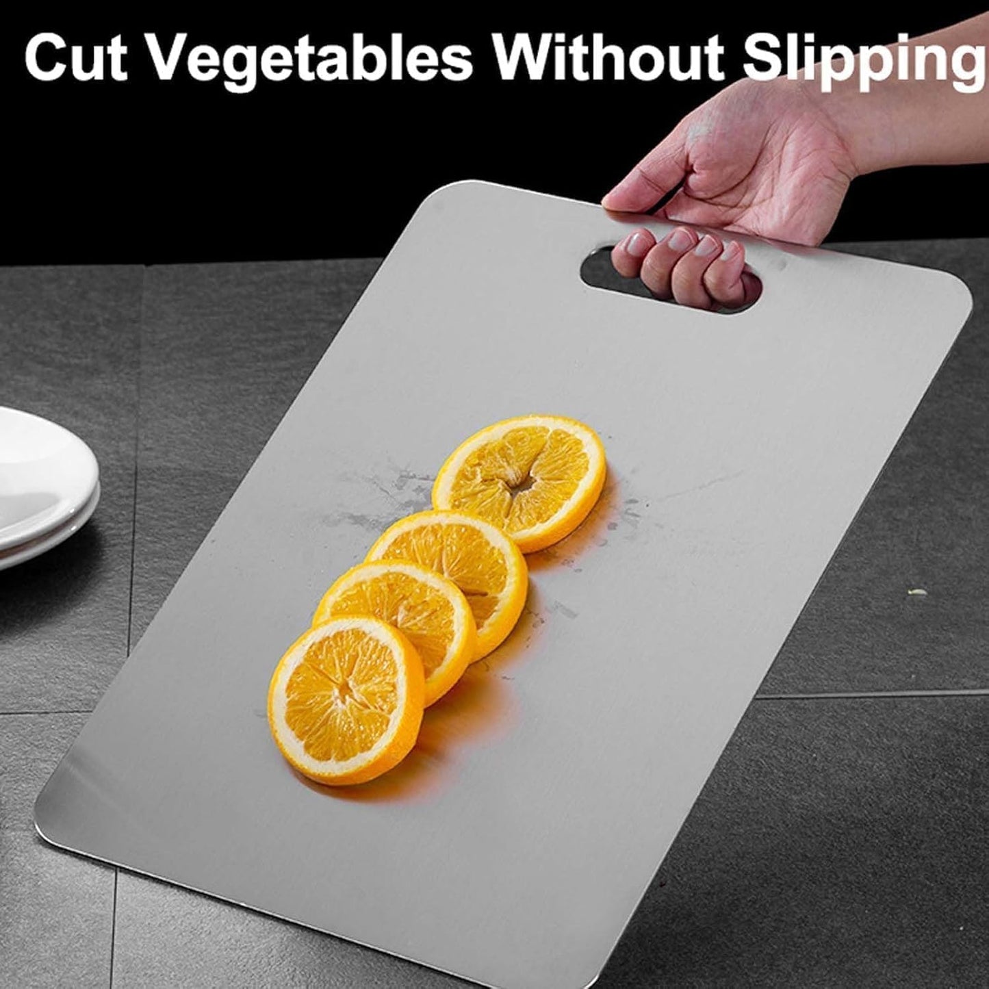 Board,100% 2025 (14"L 10"W) Titanium Cutting Pure Titanium Cutting Boards for Kitchen, New Double Sided Food-Grade